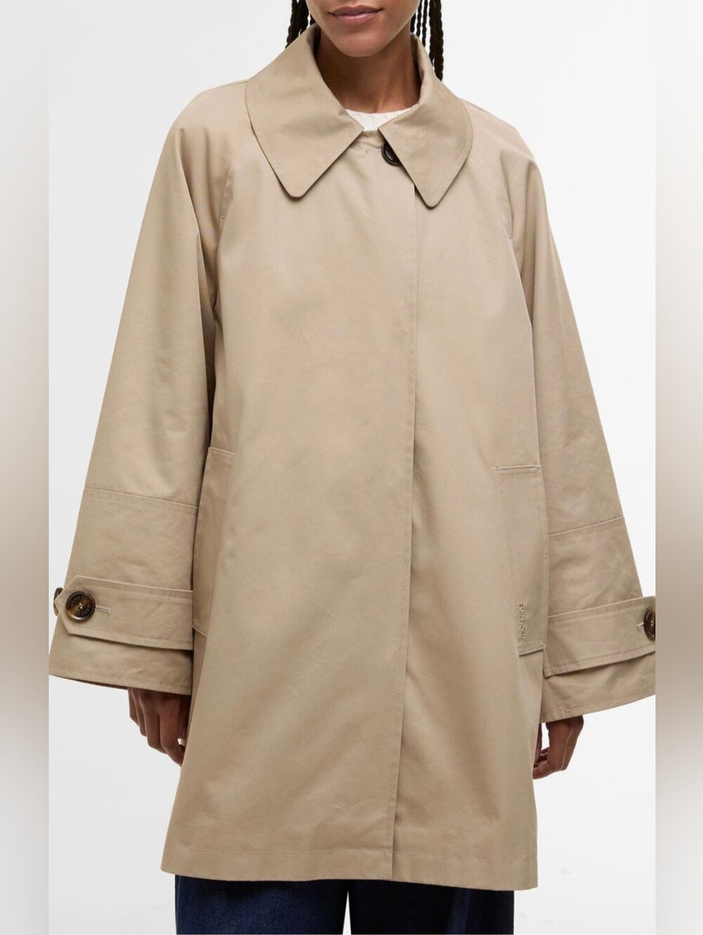 Barbour Kennedy Showerproof Car Coat Jacket Honey Beige